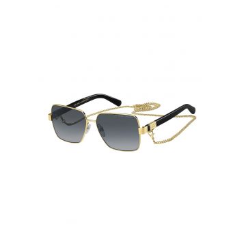 Ochelari de soare patrati cu accesoriu tip lant detasabil