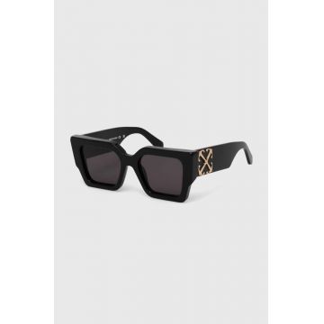 Off-White ochelari de soare femei, culoarea negru, OERI128_551007