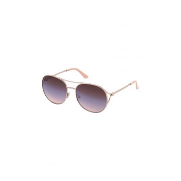 Ochelari de soare aviator rotunjiti cu lentile in degrade