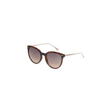 Ochelari de soare cat-eye cu model tortoise Ochelari de soare cat-eye cu model tortoise