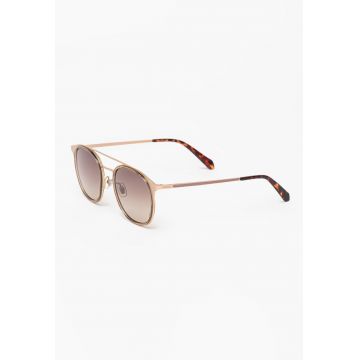 Ochelari de soare rotunzi unisex cu lentile in degrade