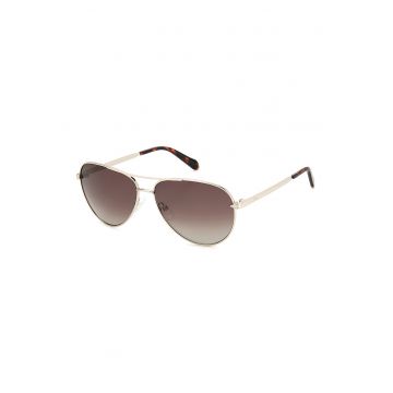 Ochelari de soare aviator cu rama metalica