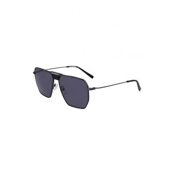 Ochelari de soare aviator cu rama metalica