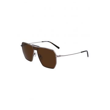 Ochelari de soare aviator cu rama metalica