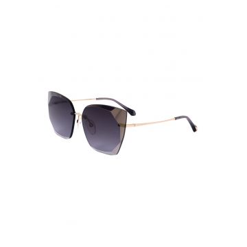 Ochelari de soare cat-eye cu rama metalica