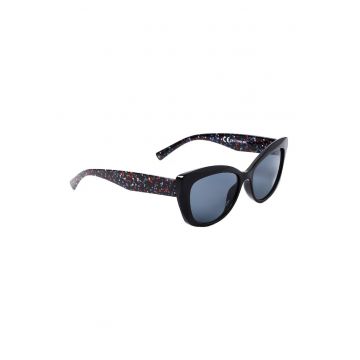 Ochelari de soare cat-eye Sarina - Rosu/Negru