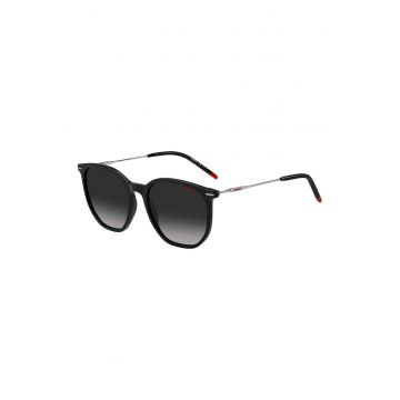 Ochelari de soare cu lentile in degrade - Negru/Gri antracit/Argintiu