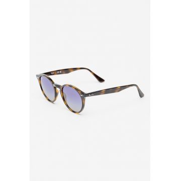 Ochelari de soare cat-eye cu lentile in degrade - Maro inchis/Galben