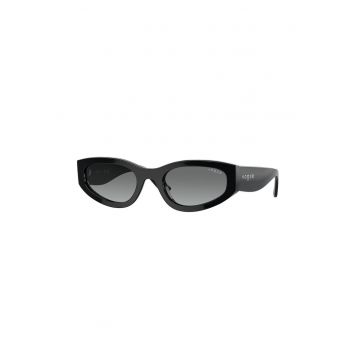 Ochelari de soare cat-eye cu lentile in degrade - Negru