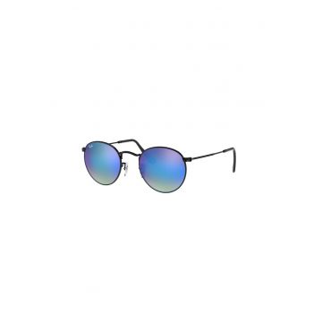 Ochelari de soare rotunzi unisex cu rama metalica