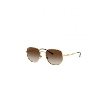 Ochelari de soare unisex cu lentile in degrade - Auriu/Maro