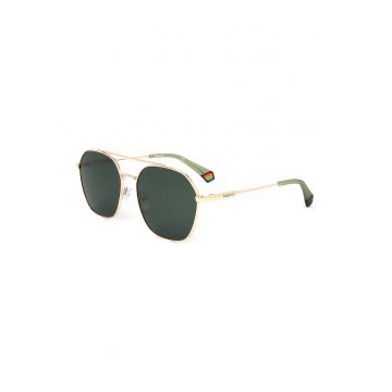 Ochelari de soare unisex cu lentile polarizate si rama metalica