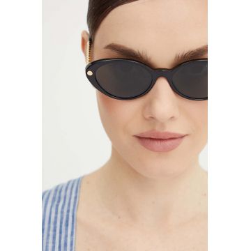 Versace ochelari de soare femei, culoarea negru, 0VE4469
