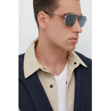 Balenciaga ochelari de soare barbati, culoarea gri, BB0298SA Balenciaga ochelari de soare barbati, culoarea gri, BB0298SA