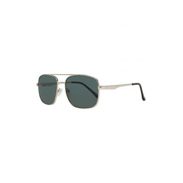 Ochelari de soare aviator cu rama metalica
