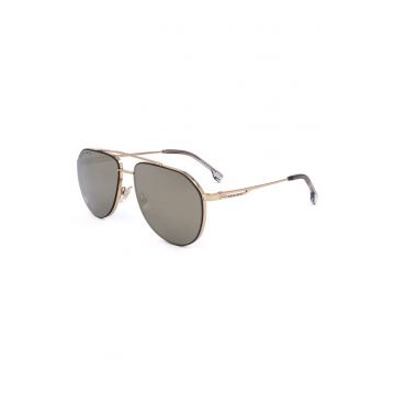 Ochelari de soare aviator cu rama metalica