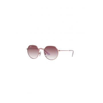 Ochelari de soare rotunzi cu rama metalica Junior Jack - Auriu rose -