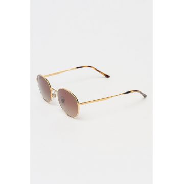 Ochelari de soare rotunzi unisex cu lentile in degrade