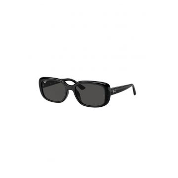 Ochelari de soare unisex dreptunghiulari - Negru