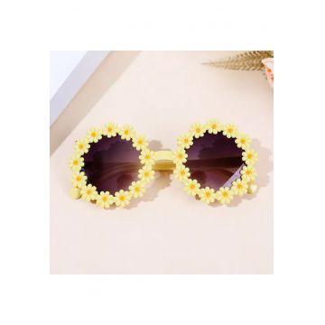 Ochelari de soare pentru copii - model pentru fetite cu floarea soarelui summer vibe - EFAYN