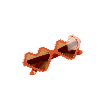 Ochelari de soare pentru copii - unisex - design in forma de inima - model pixel cool - EFAYN