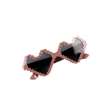 Ochelari de soare pentru copii - unisex - design in forma de inima - model pixel cool - EFAYN